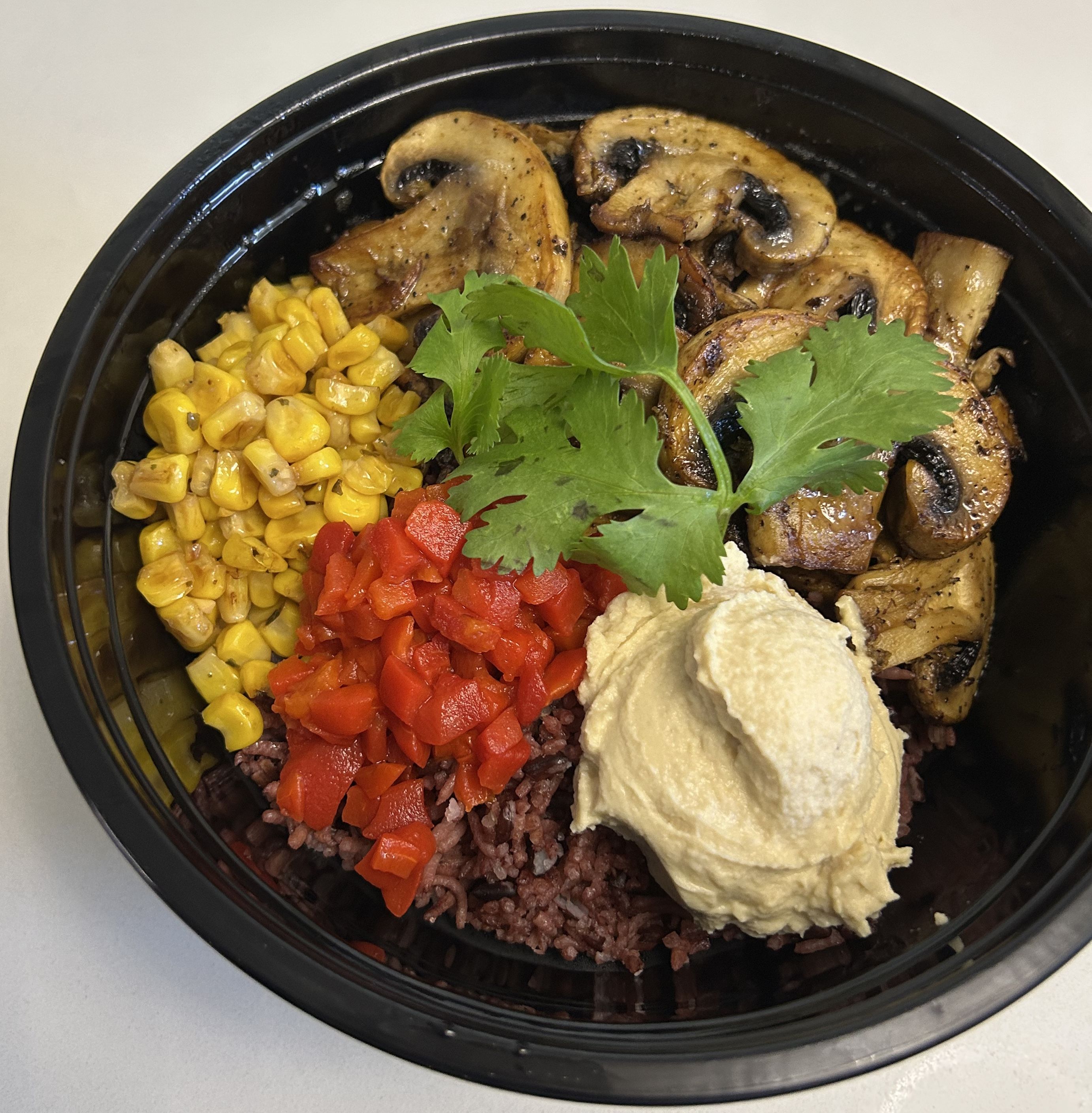 Roasted Mushroom Vegetarian Bowl