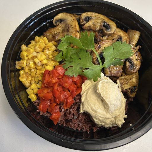 Roasted Mushroom Vegetarian Bowl