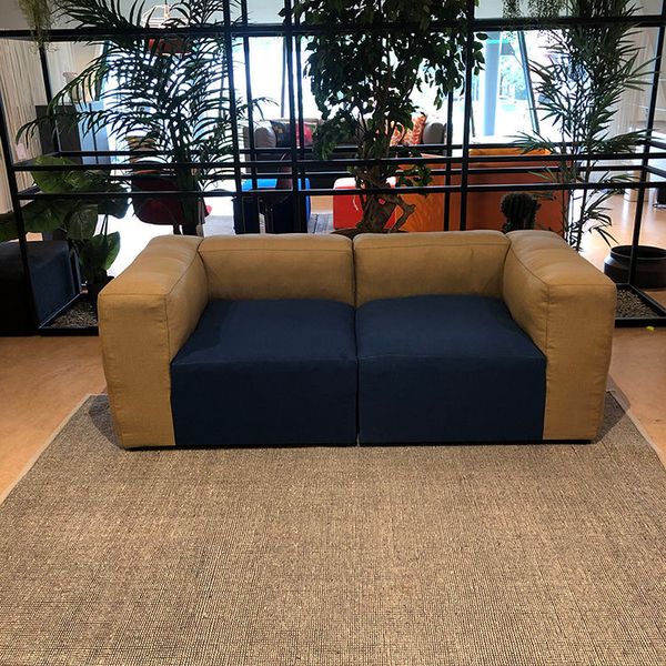 Hay Mags Soft 2-zitsbank - Beige / Blauw - Showroom