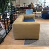 Hay Mags Soft 2-zitsbank - Beige / Blauw - Vooraanzicht
