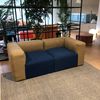 Hay Mags Soft 2-zitsbank - Beige / Blauw - Boven aanzicht