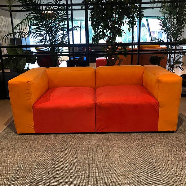 Hay Mags Soft 2-zitsbank - Oranje / Rood - Showroom