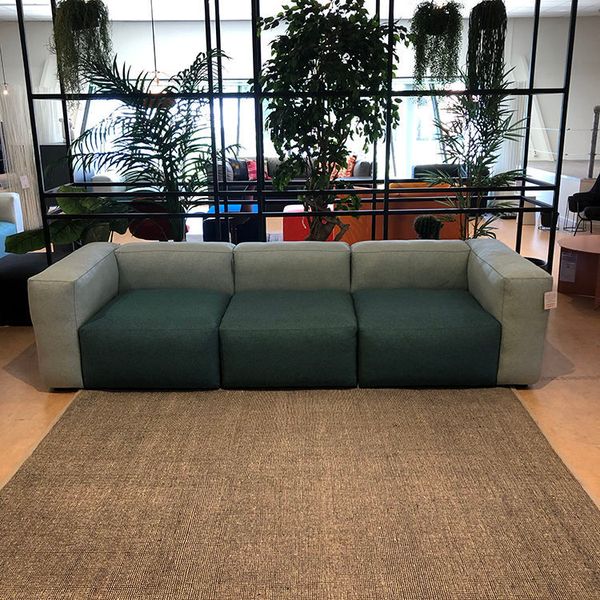 Hay Mags Soft 3-zitsbank - Grijs / Aqua - Showroom