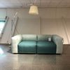 Hay Mags Soft 2-zitsbank - Grijs / Aqua - Boven aanzicht