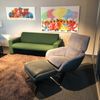 Leolux Lloyd Plus relaxfauteuil met poef - Boven aanzicht