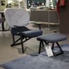 Moroso Klara fauteuil met poef - Details