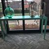 CRAVT Original Silver Leaf sidetable - Showroom
