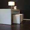 Kreamat tafel met hockers (set van 4) - Zijaanzicht rechts