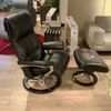 Stressless View relaxfauteuil met poef - Vooraanzicht