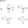 de Sede DS-277 draaifauteuil - Details