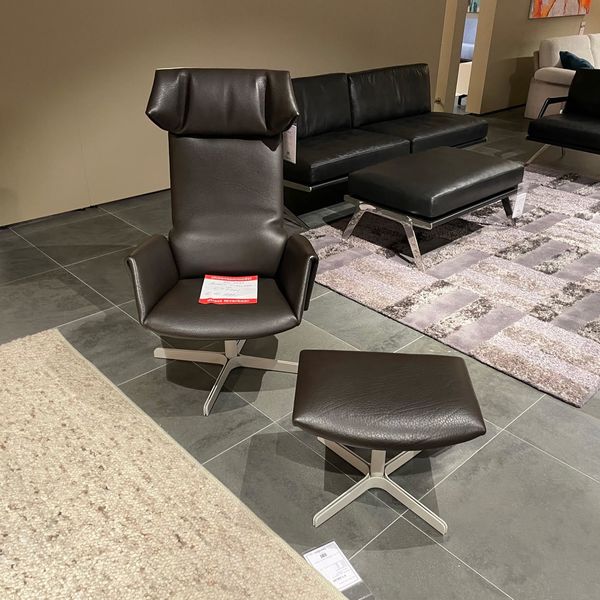 de Sede DS-343 relaxfauteuil met poef - Showroom