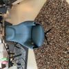 Leolux Cream fauteuil met poef - Boven aanzicht
