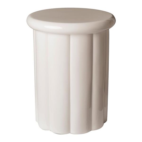 Pols Potten Kruk Roman Beige poef - Materiaal