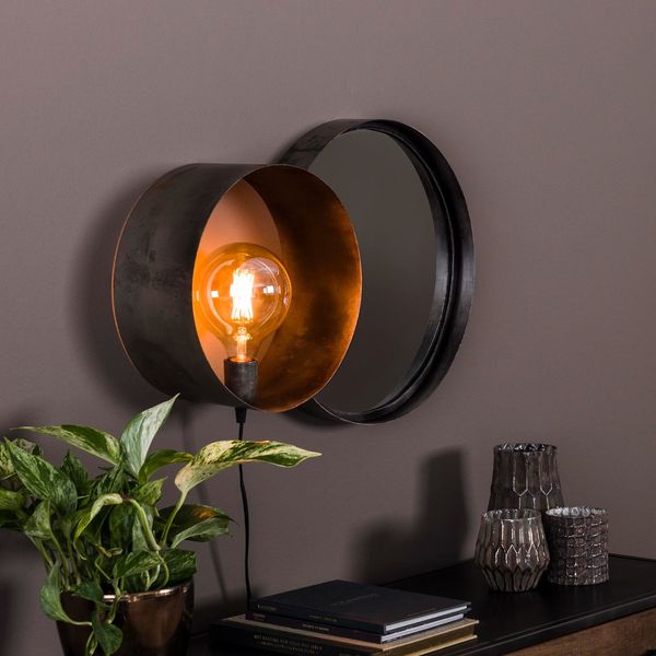 Meer Design Wandlamp met Spiegel Dakota wandlamp - Materiaal